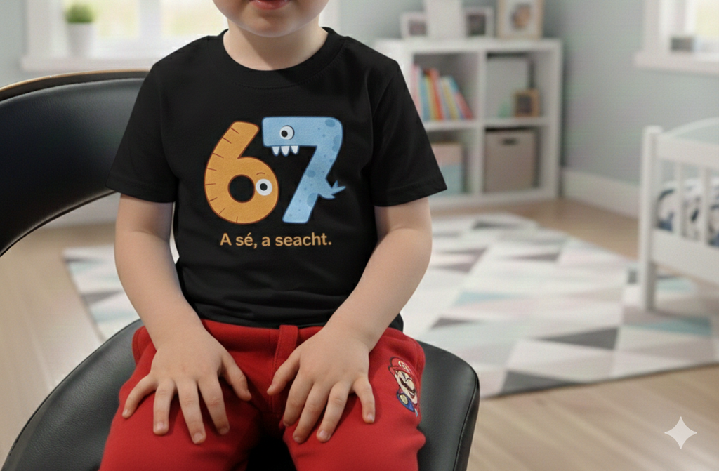 Gaeilge Sé Seacht 67 kids t-shirt