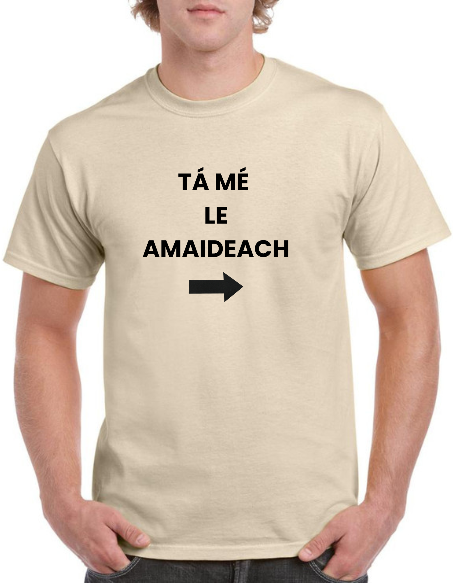 Tá mé le amaideach Mens Gaeilge t-shirt