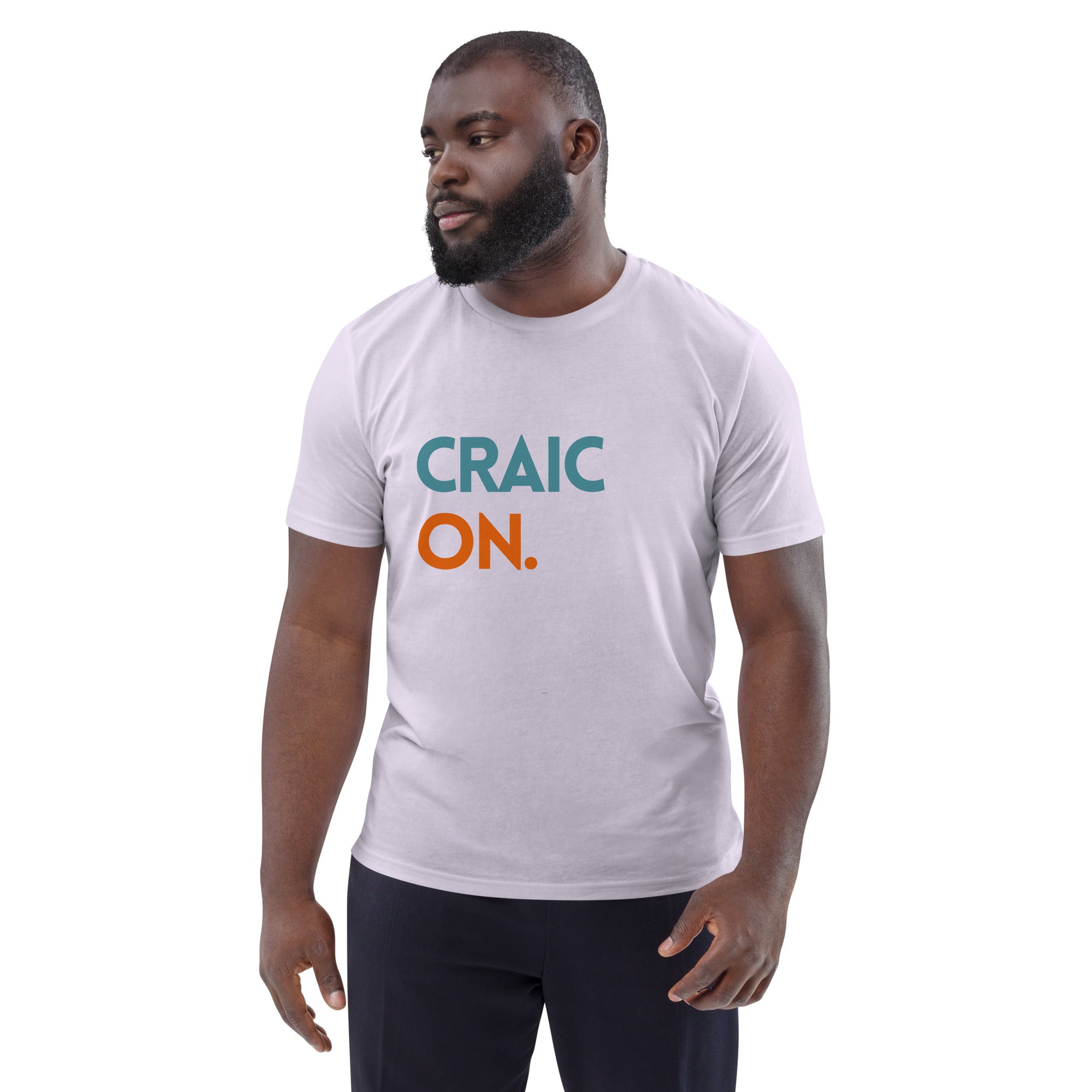 Funny Irish slogan t-shirt with ‘Craic on’ text
