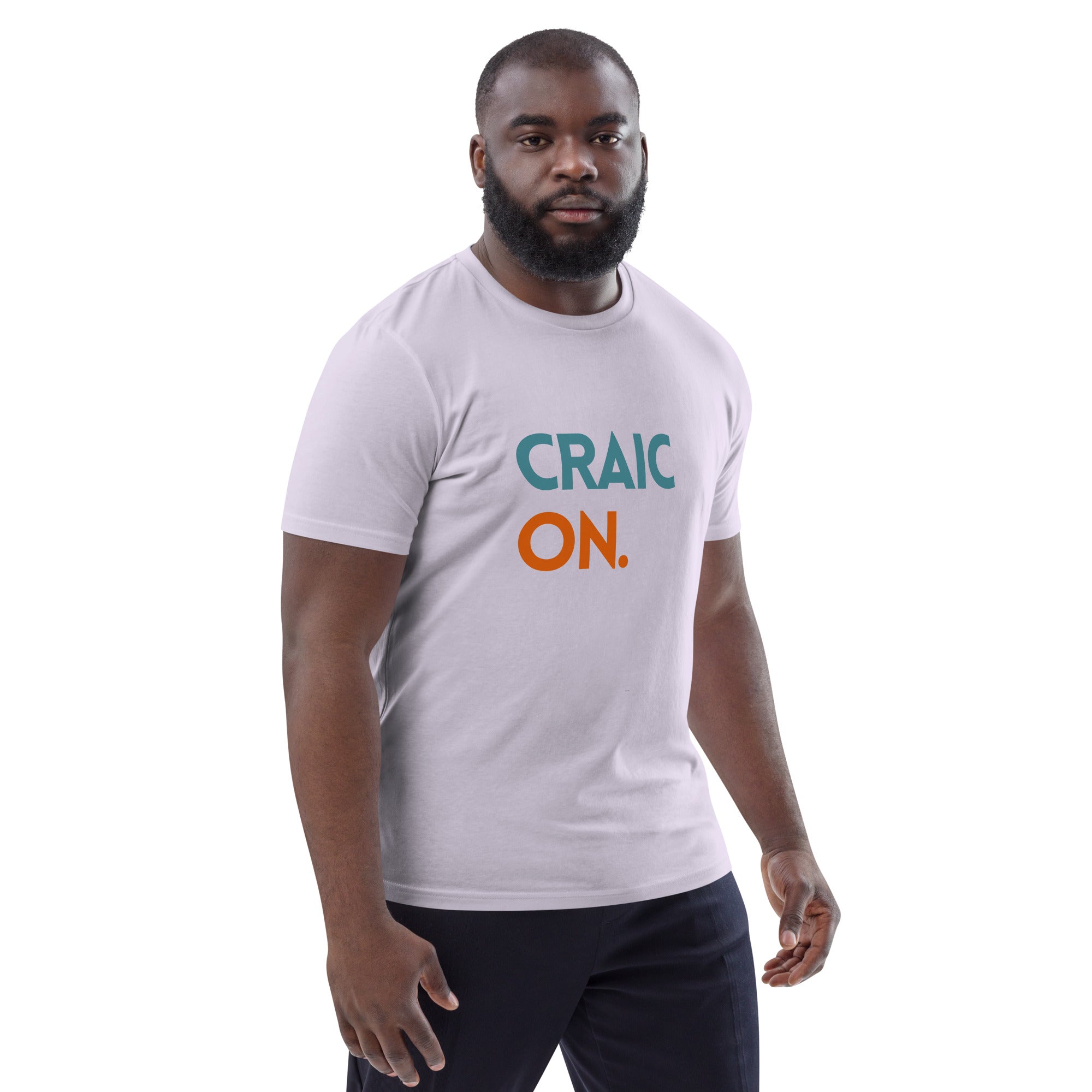 Funny Irish slogan t-shirt with ‘Craic on’ text