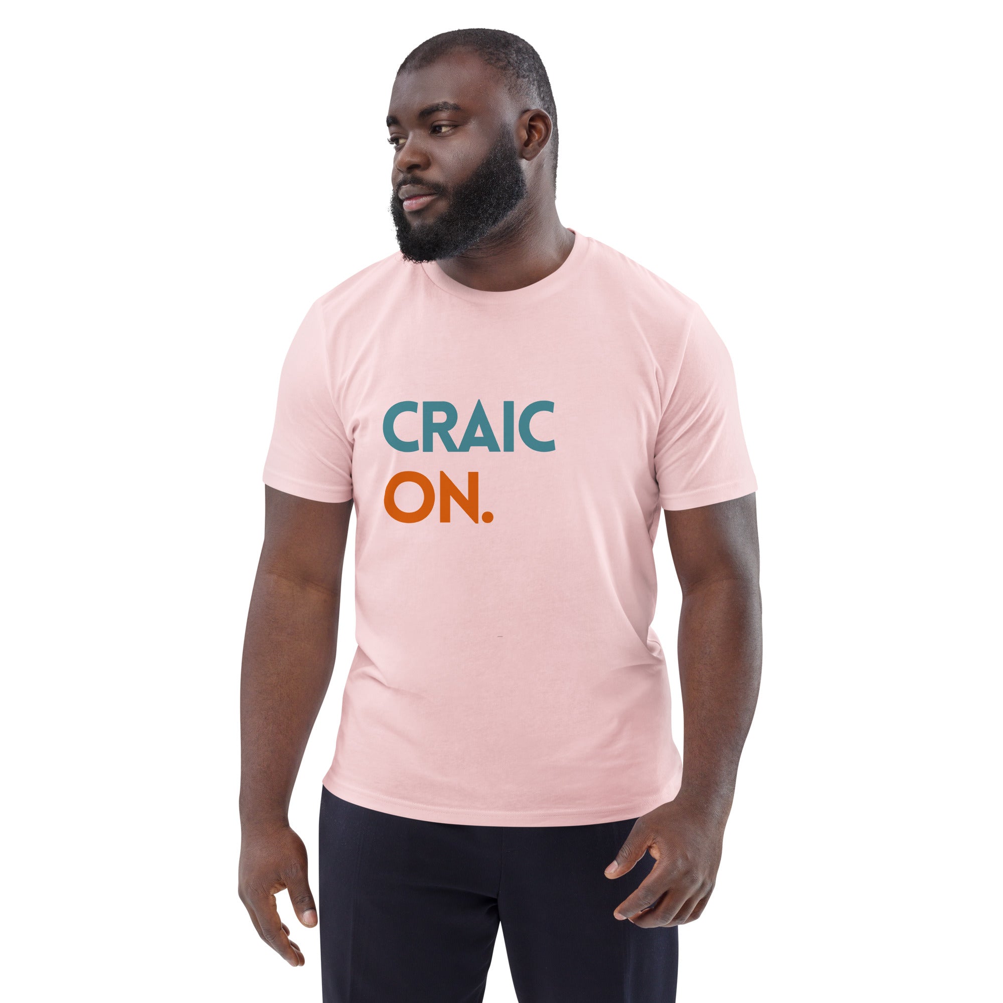 Funny Irish slogan t-shirt with ‘Craic on’ text