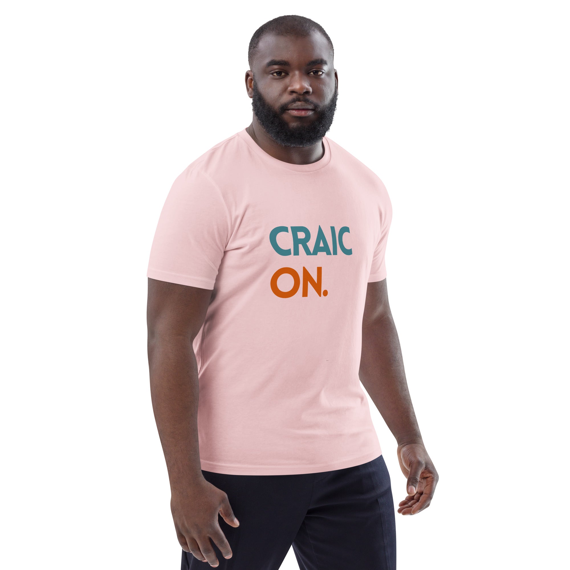 Funny Irish slogan t-shirt with ‘Craic on’ text