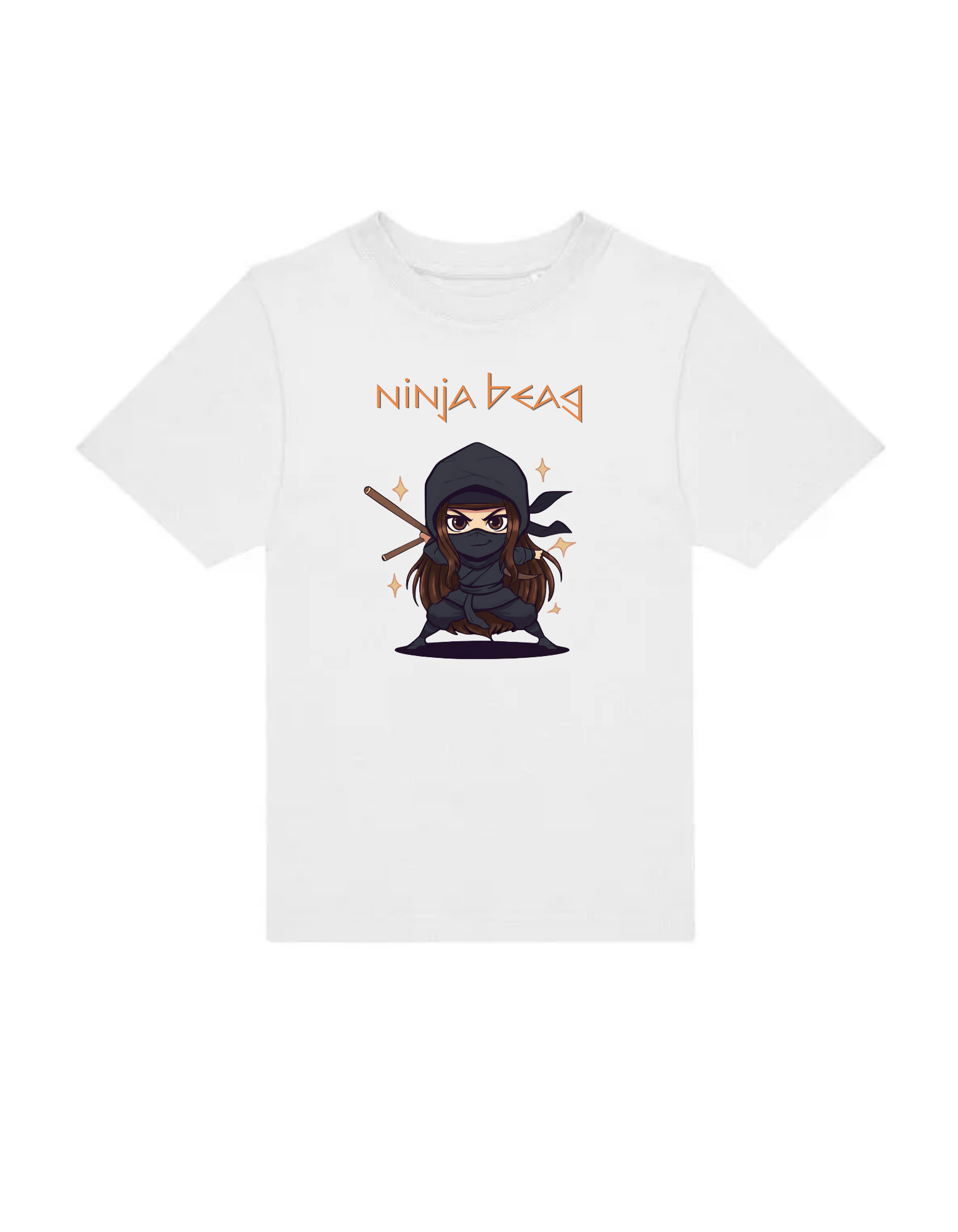 Girls Ninja beag Gaeilge tee